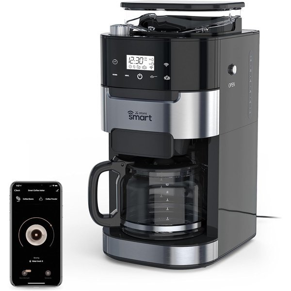 Atomi Smart Coffee Maker with built-in burr grinder