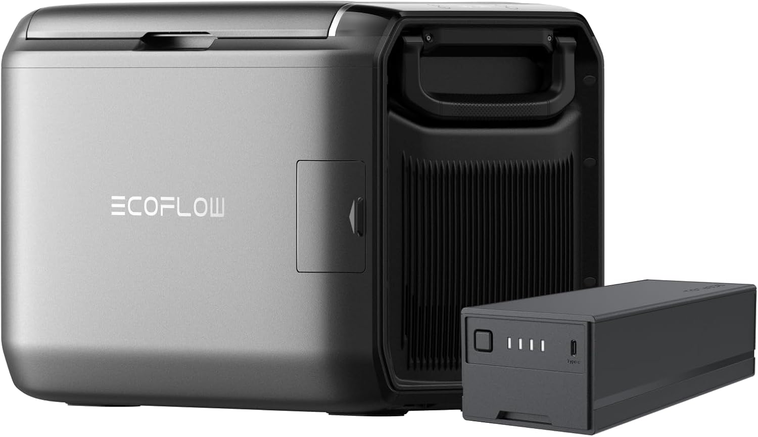 EF ECOFLOW GLACIER Classic 35L portable fridge freezer with plug-in battery, app-controlled car refrigerator for camping and RV