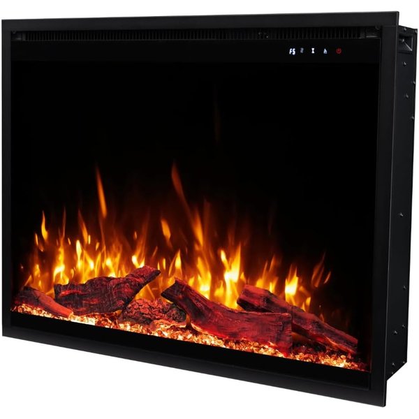 Touchstone Fireplug 33 inch smart electric fireplace insert for masonry fireplaces