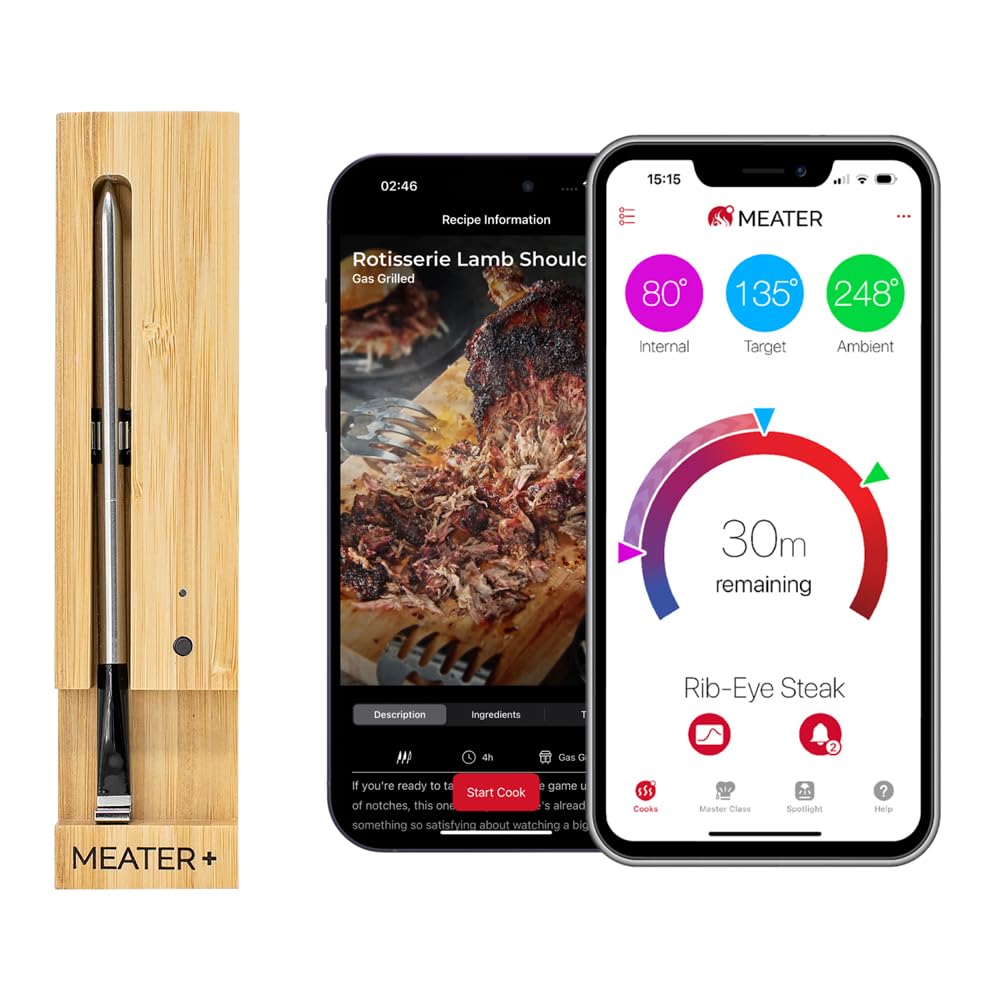 MEATER Plus wireless Bluetooth meat thermometer with charging block