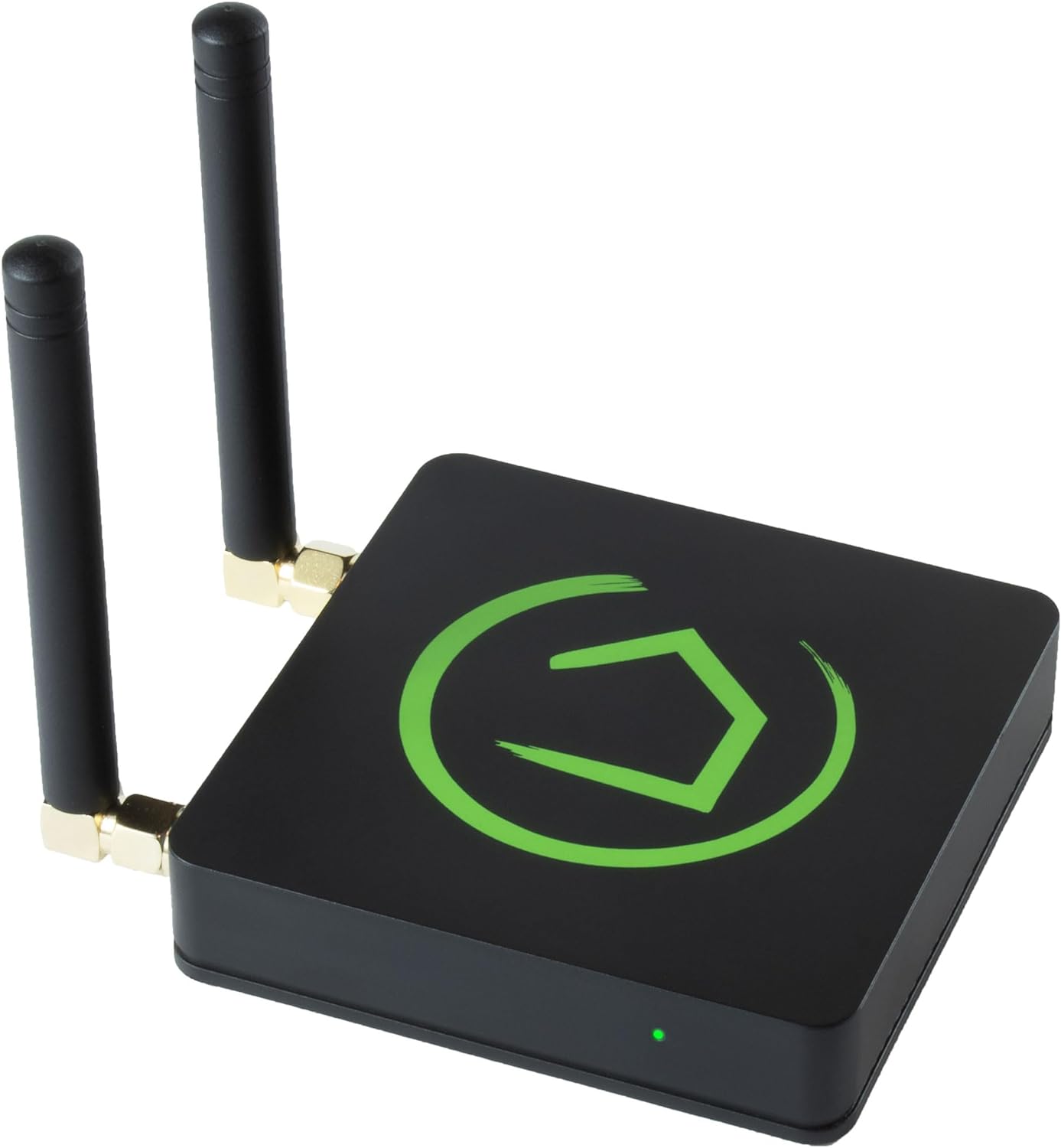 Hubitat Elevation Model C-8 home automation hub with dual antennas, supports Zigbee, Z-Wave, Alexa, HomeKit and Google