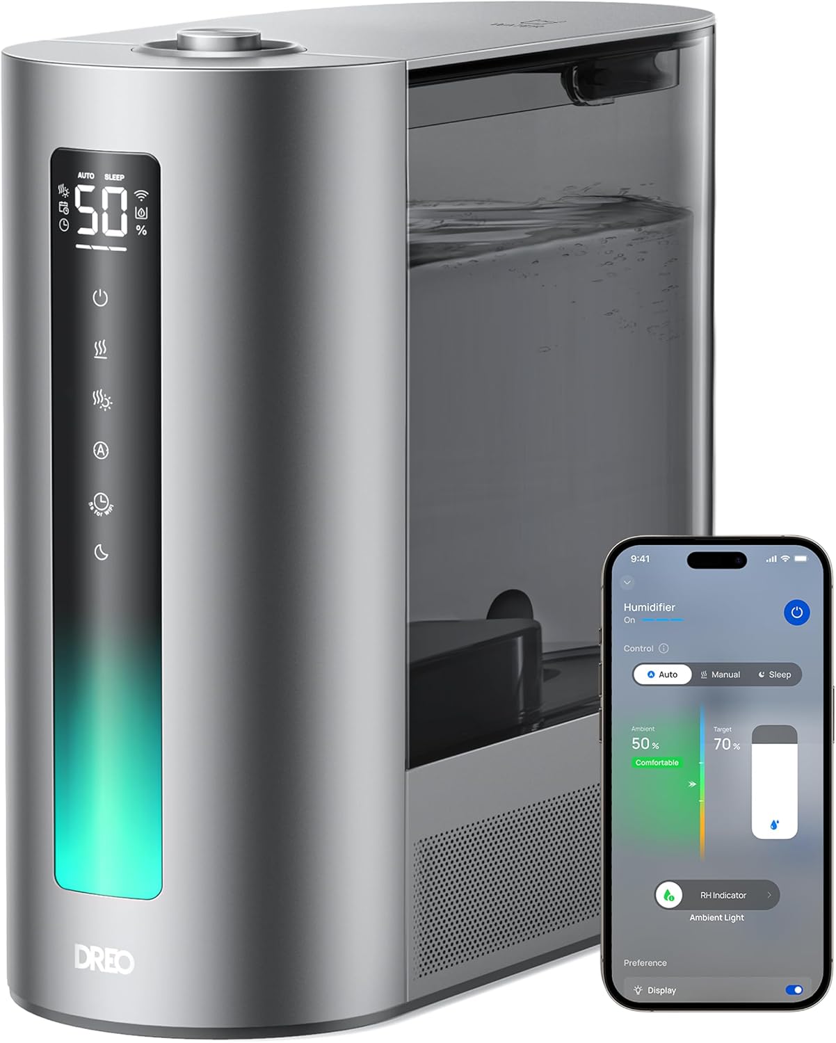 DREO HM713S 6L Smart Warm and Cool Mist Humidifier with app