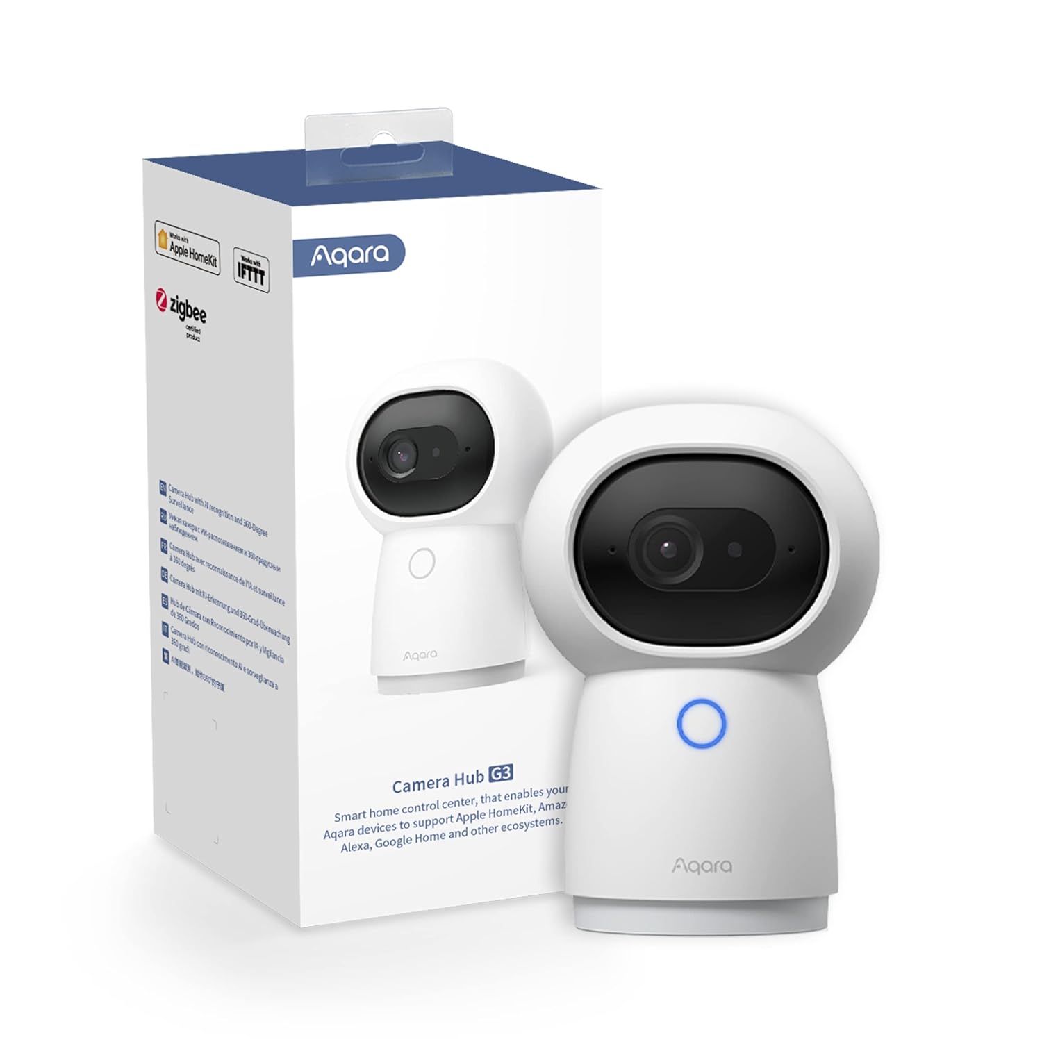 Aqara Camera Hub G3 indoor pan-and-tilt camera, Works with Apple HomeKit