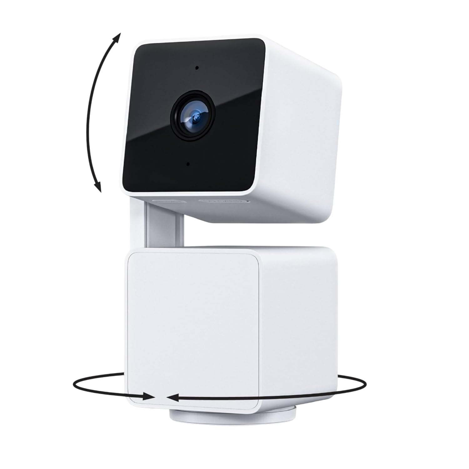 Wyze Cam Pan v3 in white, a pan-and-tilt indoor security camera