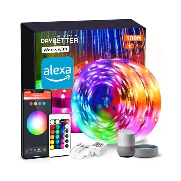 DAYBETTER 100ft WiFi smart LED strip lights