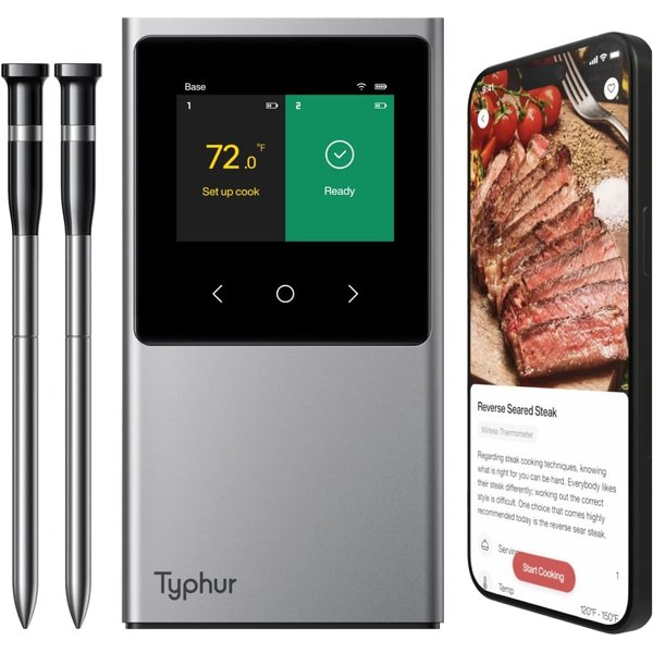 Typhur Sync WiFi wireless meat thermometer with LCD base