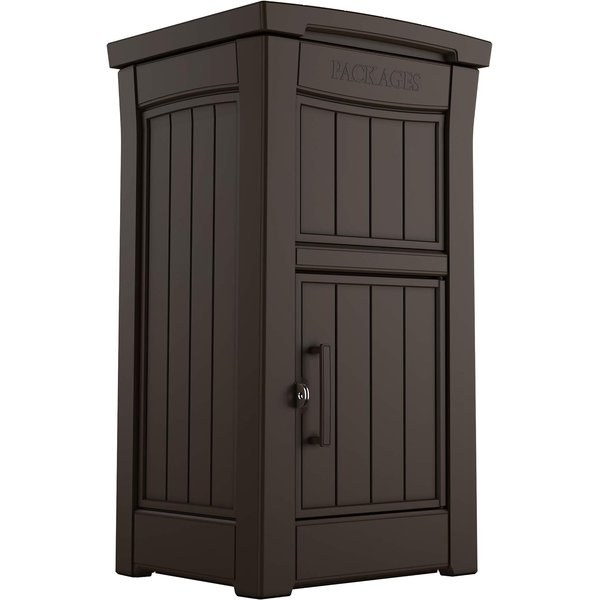 Keter lockable delivery box for porch in brown