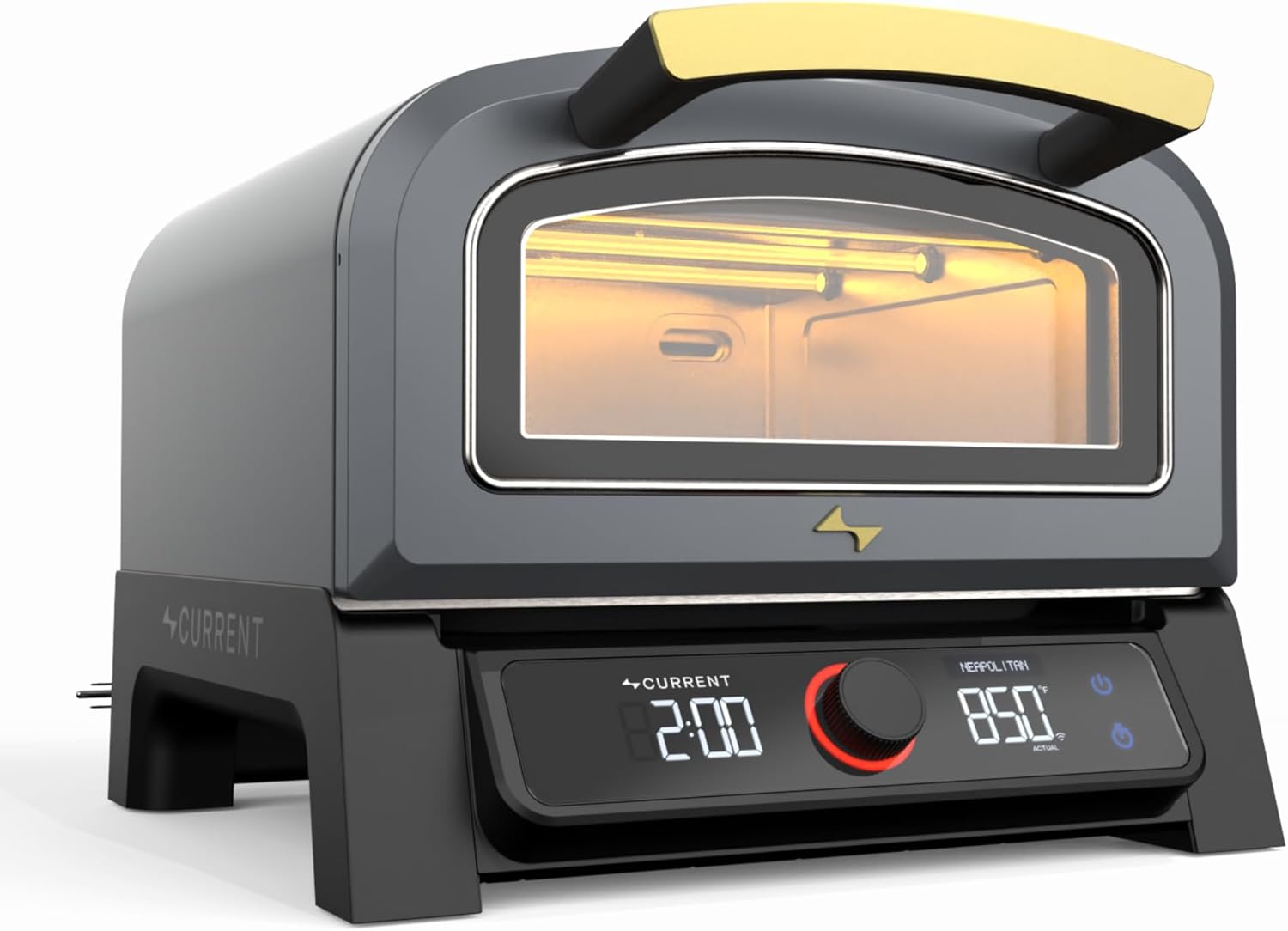 Current Model P Smart Electric Pizza Oven in slate gray finish