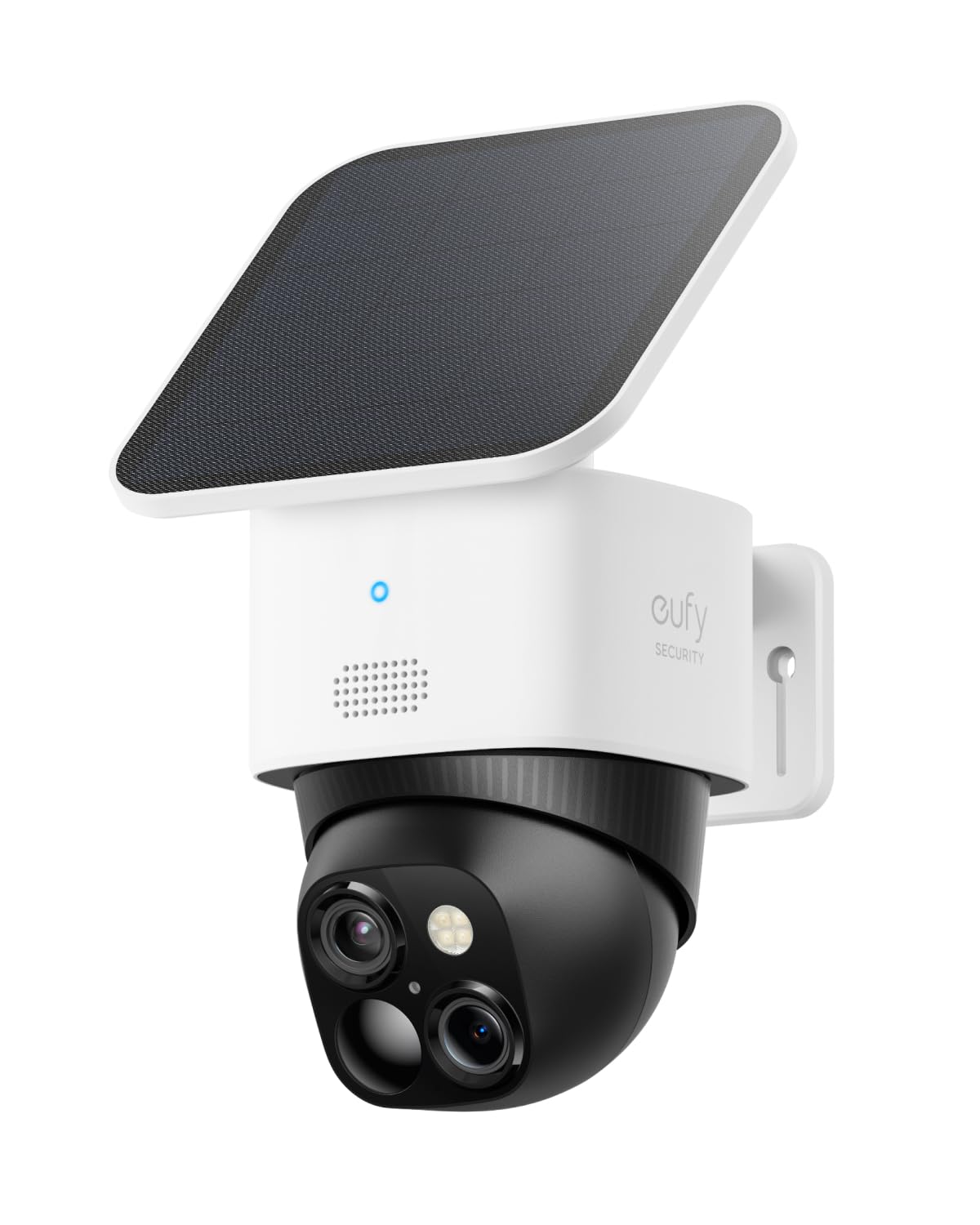 eufy SoloCam S340 dual-camera solar security camera with pan and tilt and built-in solar panel
