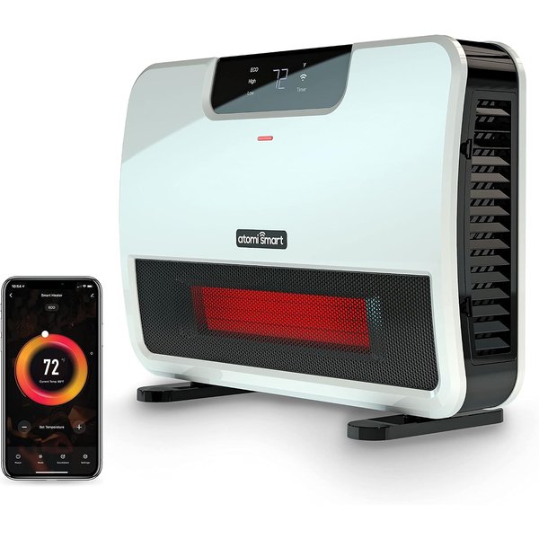 Atomi Smart WiFi Infrared Heater, wall-mounted or free-standing