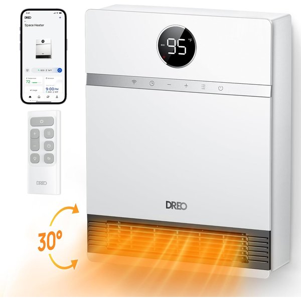 Dreo Smart Electric Wall Heater for large rooms with app control