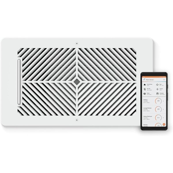 Flair Smart Vent 4x10 white register with app control