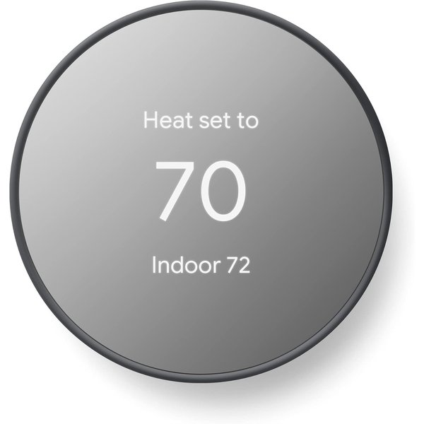 Google Nest Thermostat in Charcoal